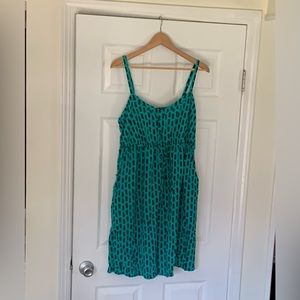 Torrid Aqua Blue Pineapple Print Dress EUC Size 2